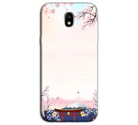 Mixroom Coque en TPU silicone souple pour Samsung Galaxy J3 2017 Motif Monte Fuji et Tempio japonais N1008