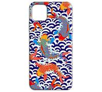 Mixroom - Coque pour iPhone 11 Pro en silicone TPU motif carpes colorées 949