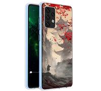 Mixroom - Coque Telephone Back Case en TPU Silicone Souple pour Samsung Galaxy A13 4G Motif Temples Japon U841