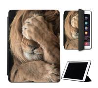 Mixroom - Étui pour iPad Air 4 Modèle 2020 10,9 Pouces Coque pour Apple iPad Smart Case Prottetive Pliable Support Stand Dessin Lion Ne Voir pas W345