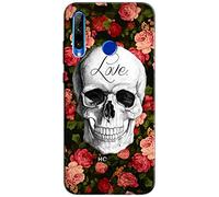 Mixroom M573 Coque arrière en TPU silicone souple pour Huawei Y6P Motif tête de mort