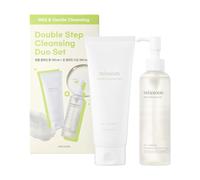 mixsoon Double Cleansing Set - Centella Cleansing Foam 5.07 fl oz/150ml & Bean Cleansing Oil 6.59 fl oz/195ml