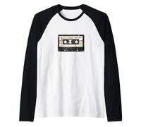 Mixtape Cassette Vintage Années 80 90 Musique Song Graphic Manche Raglan