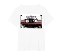 Mixtape Marvel Les Gardiens de la Galaxie Vol.2 T-Shirt, Femme Grandes Tailles, Blanc, 3X