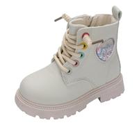 Mixte Enfant Basic Bottes Chaussures Wellies Style Simple avec poignée Wellington Enfants Semelles Paisses Chaudes antidérapantes Galoches Imperméables Semelle Antidérapante
