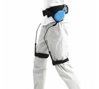 Mixtric Appareil D'Assistance à Marche Bionique, Entraîneur Réhabilitation Assistée Membres Inférieurs Ajustable, Équipement Mobilité, pour Adultes & Anciens,Both Legs Blue,M