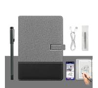 Mixtric Carnet Croquis Numérique Kit d'Écriture Intelligent, Stylo Synchronisation Intelligente Bluetooth Carnet Numérique, Outil Dessin Prise Notes pour Études, Bureau, Réunions d'entreprise,Grey b