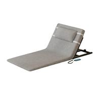 Mixtric Dossier Releveur éLectrique RéGlable 2 à 80°, TéLéCommande Relevage Dossier, Aide Lit Releveur Auxiliaire avec Oreiller, pour Personnes âGéEs et Femmes Enceintes,Gris,Long A