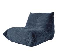 Mixtric Grand Pouf en Drap de Coton pour Adultes, Canapé Bean Bag Rempli de Mousse à Mémoire de Forme, Canapé Lazy pour Salon, Chambre à Coucher & Bureau,Bleu