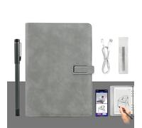 Mixtric Kit D'Écriture Intelligent, Stylo Synchronisation Intelligente Bluetooth 5.0 & Carnet Numérique, Carnet Croquis Numérique pour Notes & Dessins pour Études, Bureau, Réunions,Grey c