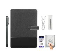 Mixtric Kit D'Écriture Intelligent, Stylo Synchronisation Intelligente Bluetooth 5.0 & Carnet Numérique, Carnet Croquis Numérique pour Notes & Dessins pour Études, Bureau, Réunions,Black b