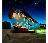 Mixtric Lampe DéCorative RéSine, éClairage D'Ambiance Cristaux avec Changement Couleur Rvb, Lampe Bureau LED, comme Cadeau pour Adolescents et Adultes, Alimentation USB,Warm Light,10 * 6in