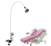 Mixtric Lampe D'Examen Chirurgical 9W, Lampe sur Pied Pivotante 360°, Lampe D'Examen LED Col Cygne, pour GynéCologie, Consultations Externes, Stomatologie,Rail Mounted