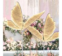 Mixtric Lot 2 Lampadaires Papillon, Lampe DéCorative Papillon Double Usage Plafonnier et Suspension, Lampe Papillon CréAtive, Hauteur RéGlable pour RéCeption Mariage,Warm2pcs,60cm/23.6in