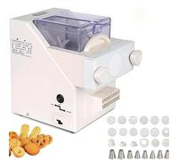 Mixtric Machine Presser Biscuits, Machine éLectrique Former Biscuits 180 W avec 8 Embouts et 6 Moules, pour Biscuits Maison Faciles RéAliser, 50 à 60 TR/Min, pour PâTisseries et CaféS,Blanc