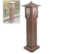 Mixtric Poubelle ExtéRieure, Poubelle Commerciale, Poubelle sur Pied, Grand Conteneur à DéChets, pour CaféTéRias, Bureaux, Terrasses, Jardins, Pubs, Clubs et Garages,Marron