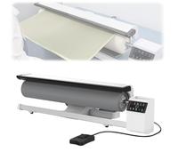 Mixtric Presse Repasser Rotative Vapeur 90 Cm, Fer à Vapeur Continu pour VêTements, Rideaux et Nappes, Repasseuse Linge HôTel pour Usage Professionnel et Domestique,Blanc