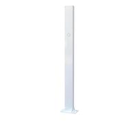 Mixtric Socle Recharge Ve Acier Laminé à Froid, Socle Recharge Autonome pour VéHicules à éNergies Nouvelles, Poteau Support pour Bornes Recharge, Compatible avec Chargeurs Muraux,Blanc,Single Post