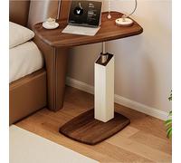 Mixtric Table D'Appoint en C à Hauteur RéGlable, Plateau TV Pivotant à 360°, Table De Chevet pour Ordinateur Portable pour Canapé, Lit Et Autres Petits Espaces,A