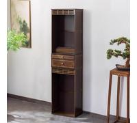 Mixtric Table en Bois, Meuble PrièRe, Table MéDitation avec éTagèRe Rangement, Table PrièRe Chinoise Bouddhiste pour Salon,Marron,172x60x37cm