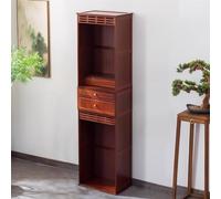 Mixtric Table en Bois, Meuble PrièRe, Table MéDitation avec éTagèRe Rangement, Table PrièRe Chinoise Bouddhiste pour Salon,Rouge,172x50x37cm