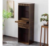 Mixtric Table MéDitation Chinoise, Meuble avec Tiroir, Table PrièRe, Table MéDitation à Deux Niveaux, pour PrièRes et Culte, pour Salons, Sanctuaires et Temples,Marron,172x60x37cm