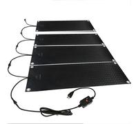 Mixtric Tapis de Fonte de Neige ExtéRieur, Tapis Chauffants de Fonte de Neige, Tapis Chauffant AntidéRapant pour Glace Neige pour Toits, Escaliers, Pelouses, Trottoirs,10 * 15in（25.4 * 38.1cm）,4PCS