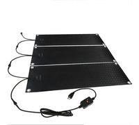 Mixtric Tapis de Fonte de Neige ExtéRieur, Tapis Chauffants de Fonte de Neige, Tapis Chauffant AntidéRapant pour Glace Neige pour Toits, Escaliers, Pelouses, Trottoirs,10 * 15in（25.4 * 38.1cm）,3PCS