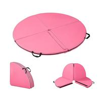 Mixtric Tapis Protection Rond et Pliable pour Pole Dance, Tapis SéCurité Portable avec PoignéEs Transport, Rembourrage Mousse Epe, Coussin Protection Antichute Maison, Salle Sport Yoga,120 * 5cm
