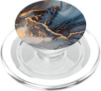 Mixture of Colors Dark Blue, Gray and Gold PopSockets PopGrip pour MagSafe