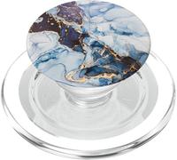 Mixture of Colors Dark Blue, Gray and Gold PopSockets PopGrip pour MagSafe