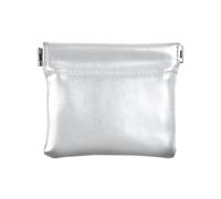 Mixture White Smoke Solid Color Pouch Wallet, Little Girl Wallets, Mini portefeuille Femme, Mélange blanc fumé de couleur unie, 4.33x3.74In, Mélange blanc fumé de couleur unie