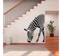MIXUEXUNLU Autocollant mural en vinyle zèbre, autocollant Animal africain, pour chambre d'enfants, salon, intérieur, papier peint pour chambre d'enfant et garçon