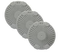 Mixzeny Hydro Cell A200 Lot de 3 filtres d'humidificateur à charbon actif compatibles avec humidificateur à ultrasons BONECO et AIR-O-Swiss Gris