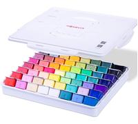 Miya Gouache Peinture À L'aquarelle Opaque Set De 56 Couleurs X 30ml Design Unique De Tasse De Gelée Dans Un Étui De Transport Parfait Pour Les Artistes,Les Étudiants