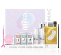 MIYA LASH | Kit de levage de cils et de teinte et kit de plastification des sourcils avec teinte | Teinture pour cils et sourcils Marron foncé | LVL Kit de permanente pour cils et sourcils | Baume de