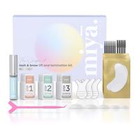 MIYA LASH Kit de plastification 2 en 1 pour cils et sourcils | sourcils plus volumineux instantanés, stratifié | Kit de levage de cils avec protections en silicone, pics à cils