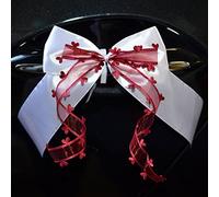 Miya@ Lot de 10 nœuds d'antenne de voiture faits main - De grande qualité - Décoration de mariage - Ornements de voiture - Av...