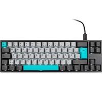 Miya Pro Moonlight TKL Gaming Clavier pour PC/Mac, MX-Blue, weiße LED