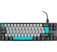 Miya Pro Moonlight TKL Gaming Clavier pour PC/Mac, MX-Silent-Red, weiße LED