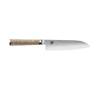 MIYABI BIRCHWOOD 5000MCD Santoku 18 cm, Brun, Tranchant lisse