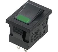 Miyama DS-850-K-F1-LG Interrupteur à bascule 250 V/AC 3 A 1 x Off/On à accrochage 1 pc(s)