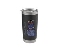 Miyamoto Musashi - avec deux katanas Gobelet isotherme en acier inoxydable double paroi