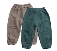 Miyanuby Pantalons Bébé Garçon, Enfants Bébé Fille Garçon Coton Culotte Bouffante Bloomers Ample Jogging Sport Décontracté de Pantalons 1-5 Ans