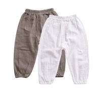 Miyanuby Pantalons Bébé Garçon, Enfants Bébé Fille Garçon Coton Culotte Bouffante Bloomers Ample Jogging Sport Décontracté de Pantalons 1-5 Ans
