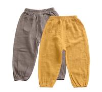 Miyanuby Pantalons Bébé Garçon, Enfants Bébé Fille Garçon Coton Culotte Bouffante Bloomers Ample Jogging Sport Décontracté de Pantalons 1-5 Ans