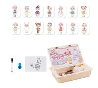 Miyanvuo Boîte à Puzzle Magnétique - Puzzle d'image À Associer pour Tout-Petits | Activités Créatives pour Voyage avec Coffret de Transport pour Garçons Filles Crèche Maternelle