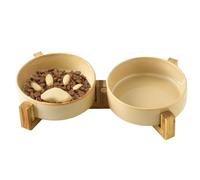 Miyanvuo Bol Anti-Glouton pour Chiot - Céramique Antidérapante à Pattes Mignonnes Bol Alimentation Lentée Chien,Gamelles pour Animaux Domestique Intérieur Extérieur Jardin Camping Eau