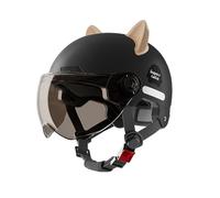Miyanvuo Demi-Coiffe, Casque pour Homme, Demi-tête Portable pour Motos, Couvre-Chef Vintage à Visage Ouvert, Fournitures de Moto électrique pour Cruiser, Scooter, Moto