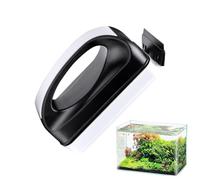 Miyanvuo Nettoyeur Magnétique pour Vitre d'Aquarium - Brosse de Nettoyage pour Vitre de Bac à Poissons avec Raclette,Brosse de Nettoyage Ergonomique et Réglable pour Élimination des Algues